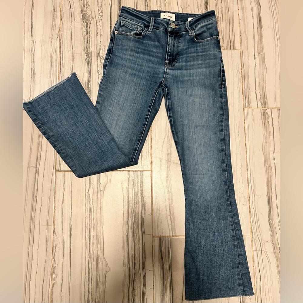 Frame Le Crop Mini Boot Stretch Jeans - Picture 7 of 16